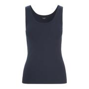 Bitte Kai Rand Rib Tank Top Mörk Midnatt Blue, Dam