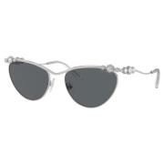 Swarovski Sk7017 400187 Sunglasses Gray, Dam