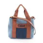 Chloé Pre-owned Pre-owned Bomull axelremsvskor Blue, Dam