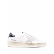 Golden Goose Vita Lädersneakers med Stjärnpatch White, Dam