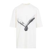 Rick Owens Jumbo Kortärmad T-shirt White, Herr