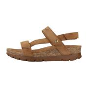 Panama Jack Platta Sandaler för Kvinnor Brown, Dam