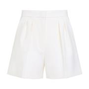 Max Mara Vita ullbermudas för kvinnor White, Dam