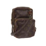 Louis Vuitton Vintage Pre-owned Canvas axelremsvskor Brown, Dam