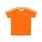 Adidas 3-Stripes Tee - Bright Orange Orange, Herr