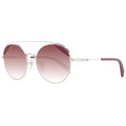 Police Guld Aviator Solglasögon Burgundy Gradient Yellow, Dam