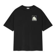 Rhude Svart bomull T-shirt med rund hals Black, Herr