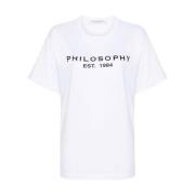 Philosophy di Lorenzo Serafini Vita T-shirts och Polos White, Dam