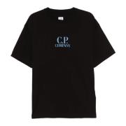 C.p. Company Svarta T-shirts och Polos, Korta ärmar Black, Herr