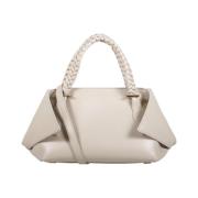 Salvatore Ferragamo Stone Blossom Axelväska Beige, Dam