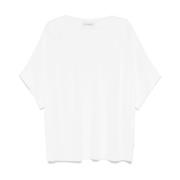 Ermanno Scervino Vit Crew Neck Kortärmad Tröja White, Dam