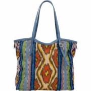 Claris Virot Färgglad Patchwork Toteväska Multicolor, Dam