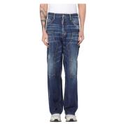 Dsquared2 Lös Snickarjeans Blue, Herr