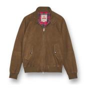 Baracuta Klassisk G9-jacka i tyg Brown, Herr