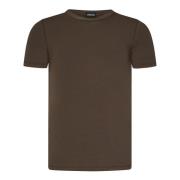 Ermenegildo Zegna Brun Crewneck T-shirt och Polo Brown, Herr