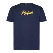 Polo Ralph Lauren Blå T-shirt med Unikt Tryck Blue, Herr