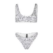 Reina Olga Vit Polka Dot Bikini Coolio White, Dam