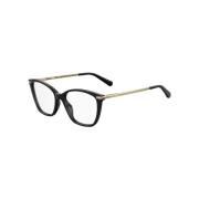 Love Moschino Svart Acetatram Stiliga Glasögon Black, Dam