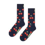 Happy Socks Faded Cherry Mönstrade Strumpor Blue, Unisex