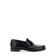 Salvatore Ferragamo Svarta loafers med Gancini-detalj Black, Herr