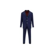 Brunello Cucinelli Elegant Linne Tvådelat Kostym Blue, Herr