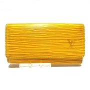 Louis Vuitton Vintage Pre-owned Laeder nyckelhllare Yellow, Dam