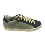 P448 Grön Mocka Gummisula Sneakers Green, Herr