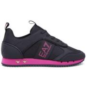 Emporio Armani EA7 Sportiga Svart Fuchsia Sneakers Black, Herr