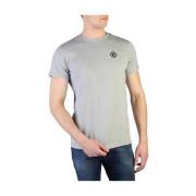 Diesel Logo Print Crew Neck T-Shirt Gray, Herr