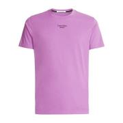 Calvin Klein Jeans Lila enfärgad rund hals T-shirt Purple, Herr