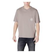 Armani Exchange Brun Bomull Rund Hals T-shirt Brown, Herr