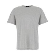 Theory Grå Basic Crewneck T-shirt och Polo Gray, Herr