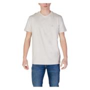 Calvin Klein Jeans Beige Bomull T-shirt för Män Beige, Herr