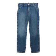 Motivi Regelbundna jeans med veck Blue, Dam