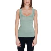 VERO MODA Grön Viskos Tanktopp Vår/Sommar Green, Dam