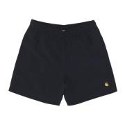 Carhartt Wip Mörkblå/Guld Badshorts med Mesh Black, Herr