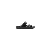 Birkenstock Svarta Polyestersandaler Vår/Sommarkollektion Black, Herr