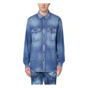 Dsquared2 Jeans Skjorta Blue, Herr