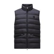 Moncler Svart Dunväst Lättvikt Black, Herr