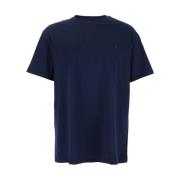 Polo Ralph Lauren Blå Crewneck T-shirt med Pony Detalj Blue, Herr