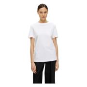 Selected Femme Ekologisk Bomull T-shirt Klassisk Design White, Dam