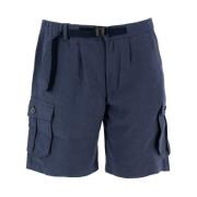 SEASE Linnefunktionella shorts med fickor Blue, Herr