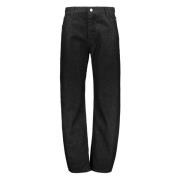 LOW CLASSIC Klassiska Denim Jeans med Logodetaljer Black, Dam