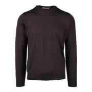 Filippo De Laurentiis Merinoull Pullover Sweater Brown, Herr