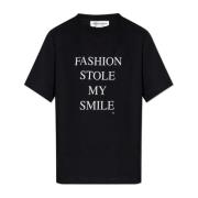 Victoria Beckham T-shirt med tryck Black, Dam