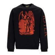 IUTER Svart Crewneck Sweatshirt Regular Fit Black, Herr