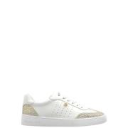 Michael Kors Scotty Lace Up Cream Sneakers Beige, Dam