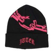 IUTER Svart Kedja Beanie Mössa Black, Unisex