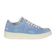 SAINT SNEAKERS Denim Sneakers med läderdetalj Blue, Dam