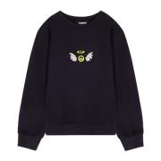 BARROW Angel Jewel Embroidered Sweatshirt Black, Herr